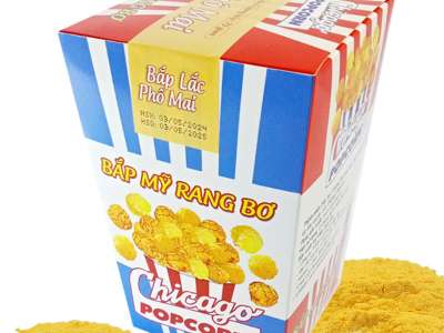 Bắp Mỹ Rang Bơ Chicago Popcorn (Lắc Phô Mai) - Hộp 50g