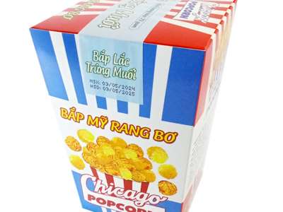Bắp Mỹ Rang Bơ Chicago Popcorn (Lắc Trứng Muối) - Hộp 50g