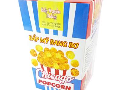 Bắp Mỹ Rang Bơ Chicago Popcorn (Vị Truyền Thống) - Hộp 50g