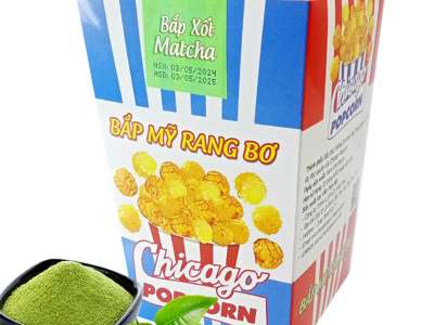 Bắp Mỹ Rang Bơ Chicago Popcorn (Xốt Matcha) - Hộp 50g